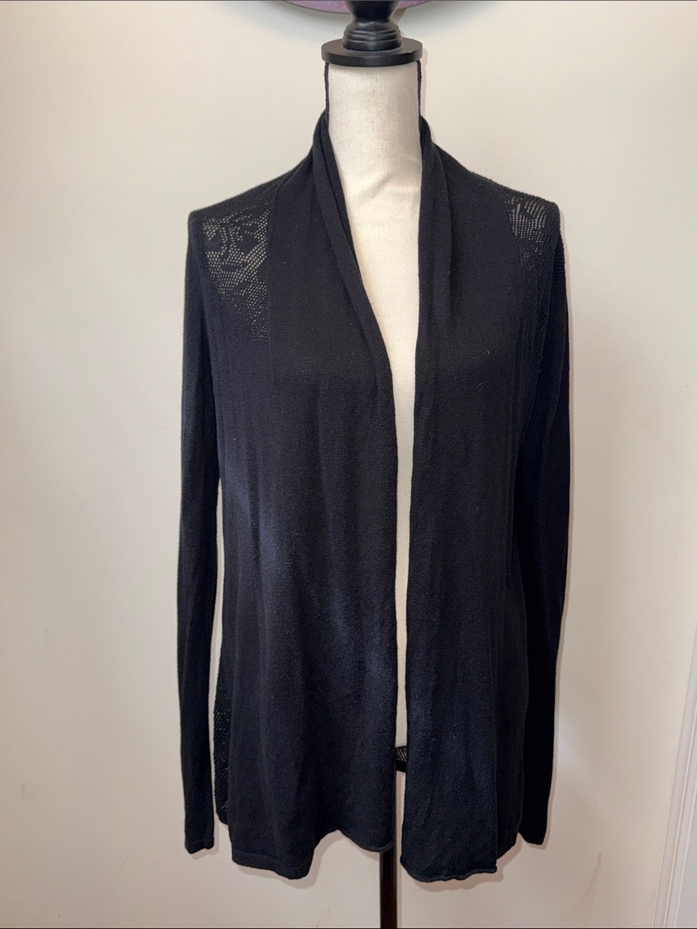 Belldini Black Open-Front Women's Cardigan